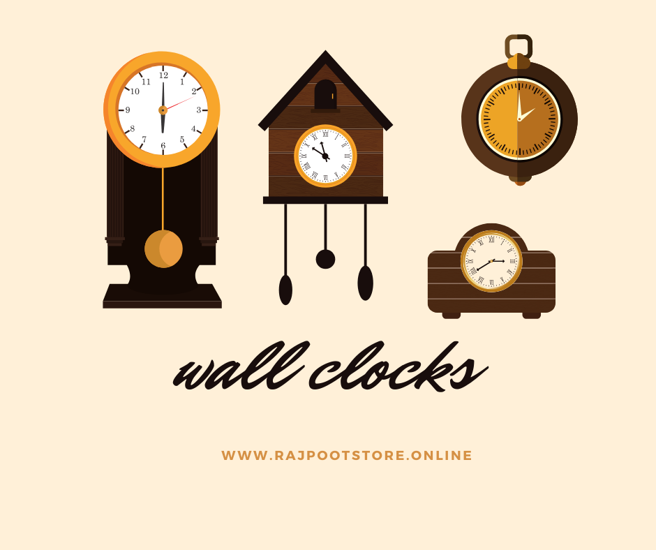 "Stylish wall clock featuring a round frame, easy-to-read numbers, and silent quartz movement. Ideal for living room, bedroom, kitchen, or office walls."
